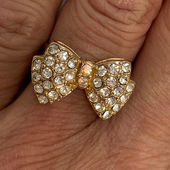 Rhinestone bow ring - Picture 6 of 8